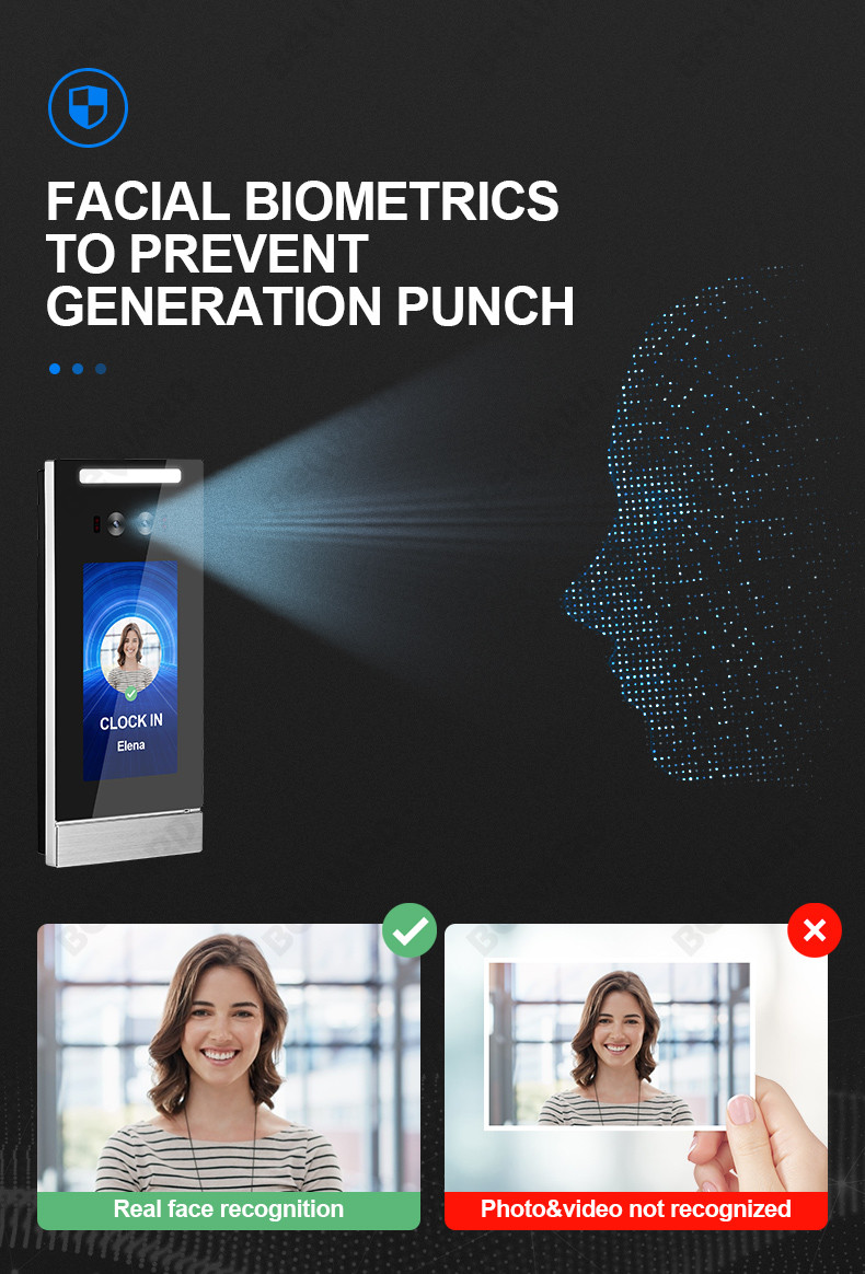RTSP Biometric Facial Recognition Access Control Face Id Attendance Machine