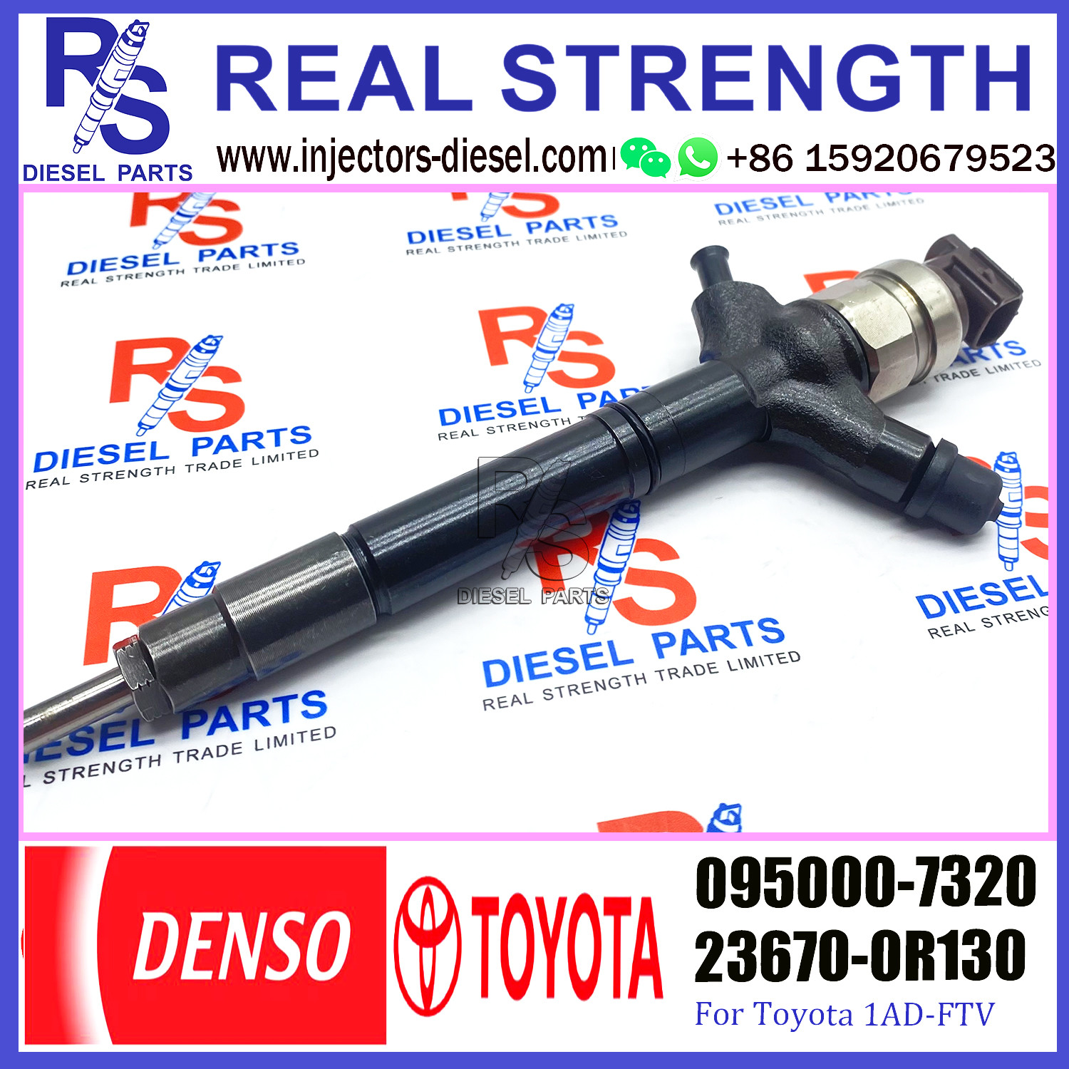 Diesel Fuel Injector 095000-7690 095000-7680 095000-7320 095000-7330 095000-6680 095000-6970 For TOYOTA 1AD-FTV 2AD-FTV
