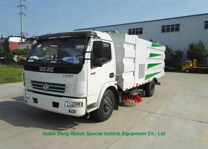DFAC 5000L Dustbin Road Sweeper Truck for Street Cleaning With 2cbm Washing Water