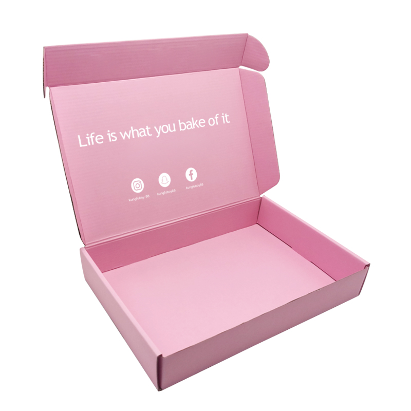 Costume 4 CMYK Colors Recycled Packaging Box Colored Corrugated Mailing Boxes