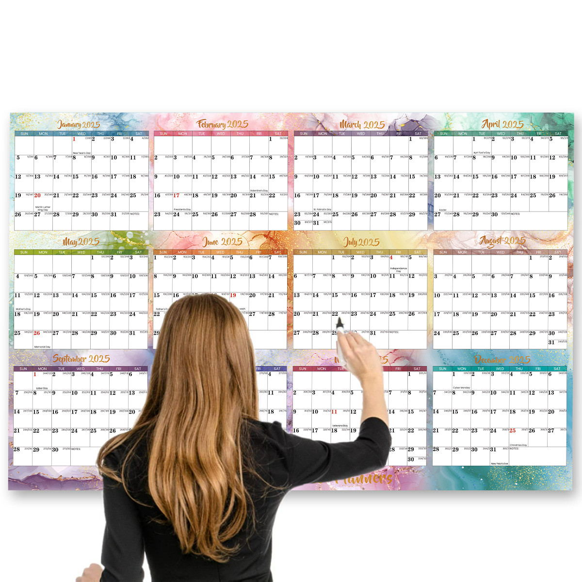 12 Holiday / Seasonal Photos Custom Wall Calendar On Paper