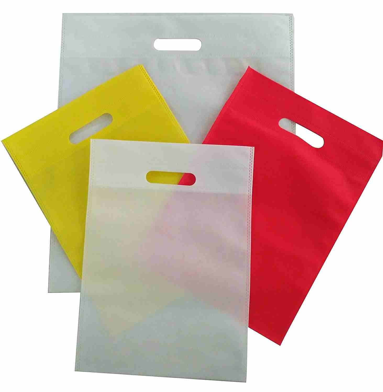 Wholesale Plain Non Woven Shopper Clothes Tshirt Shoes Pants Jewelry Packaging Bag For Boutique Retail Shopping
