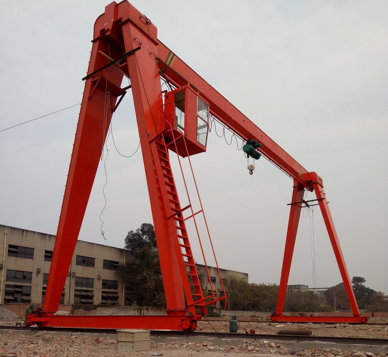 Q355E Material Low Temperature Resistance Single Girder Mobile Gantry Crane 15 Tons With Wire Rope Hoist