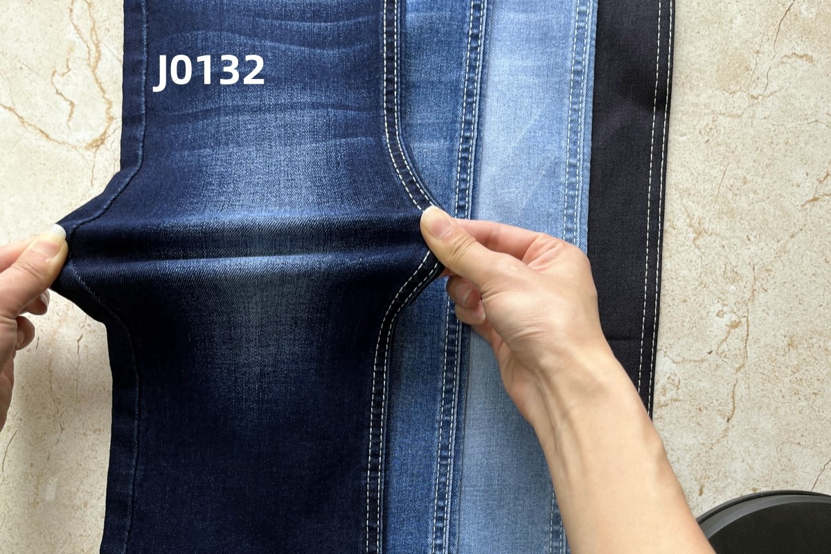 Wholesale 8.5 Oz Warp Slub High Stretch Woven Denim Fabric For Jeans
