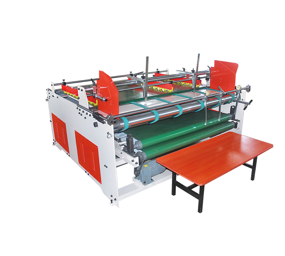 Electric Carton Folder Gluer Machine , Straight Line Folder Gluer