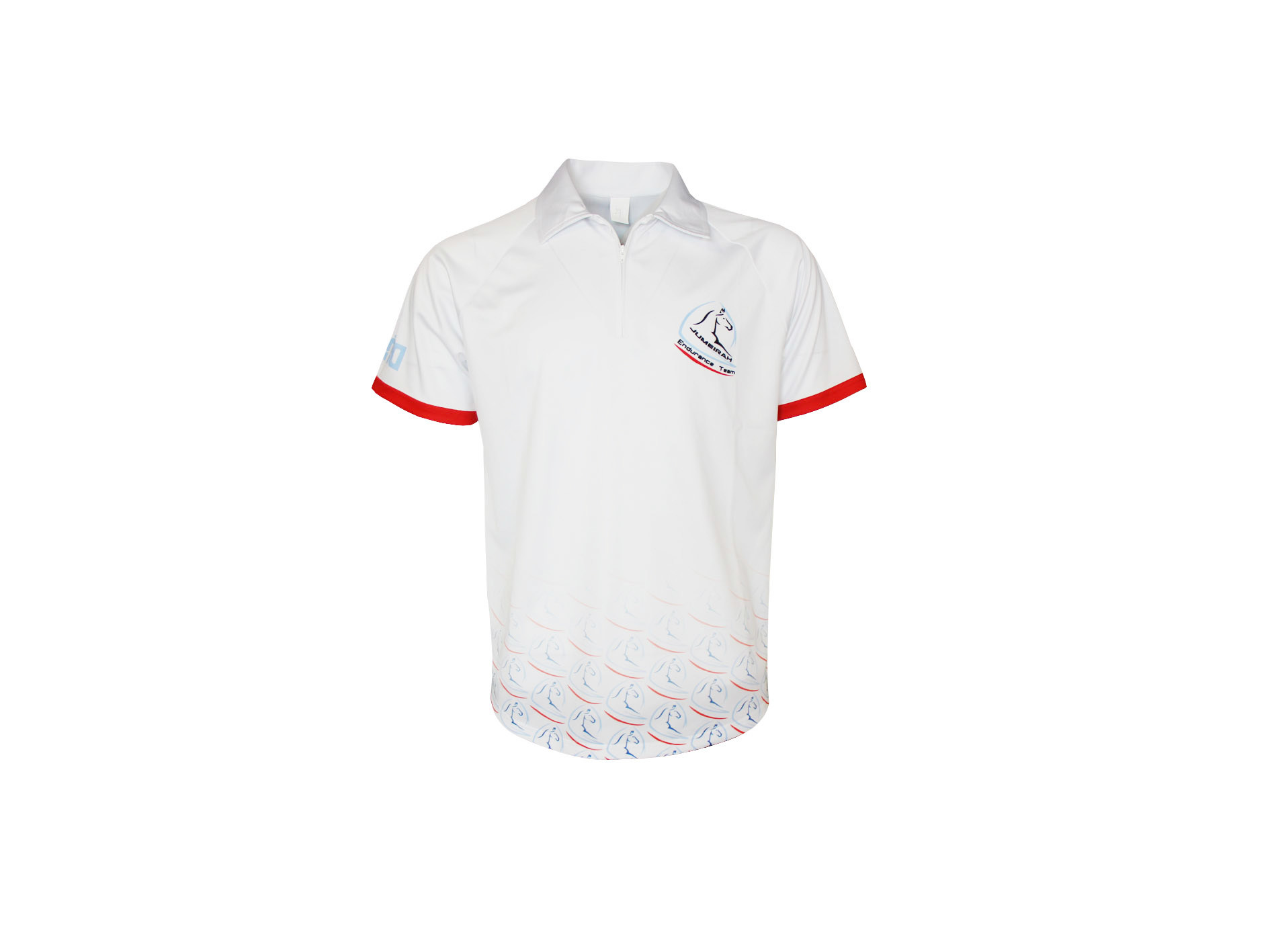 100% Polyester Men Short Sleeve Polo Shirts Gradient Color Pattern