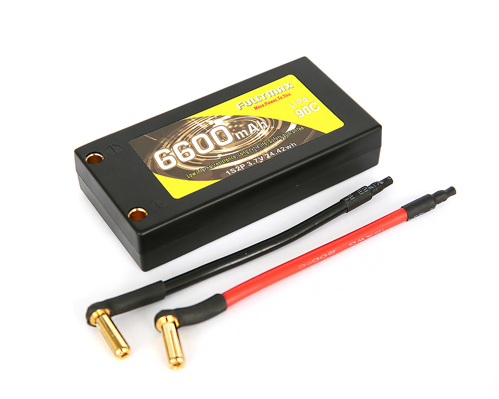 1S Lipo Battery 3.7V 90C 6600mAh Airplane Model Boat Battery Packs Fullymax Battery