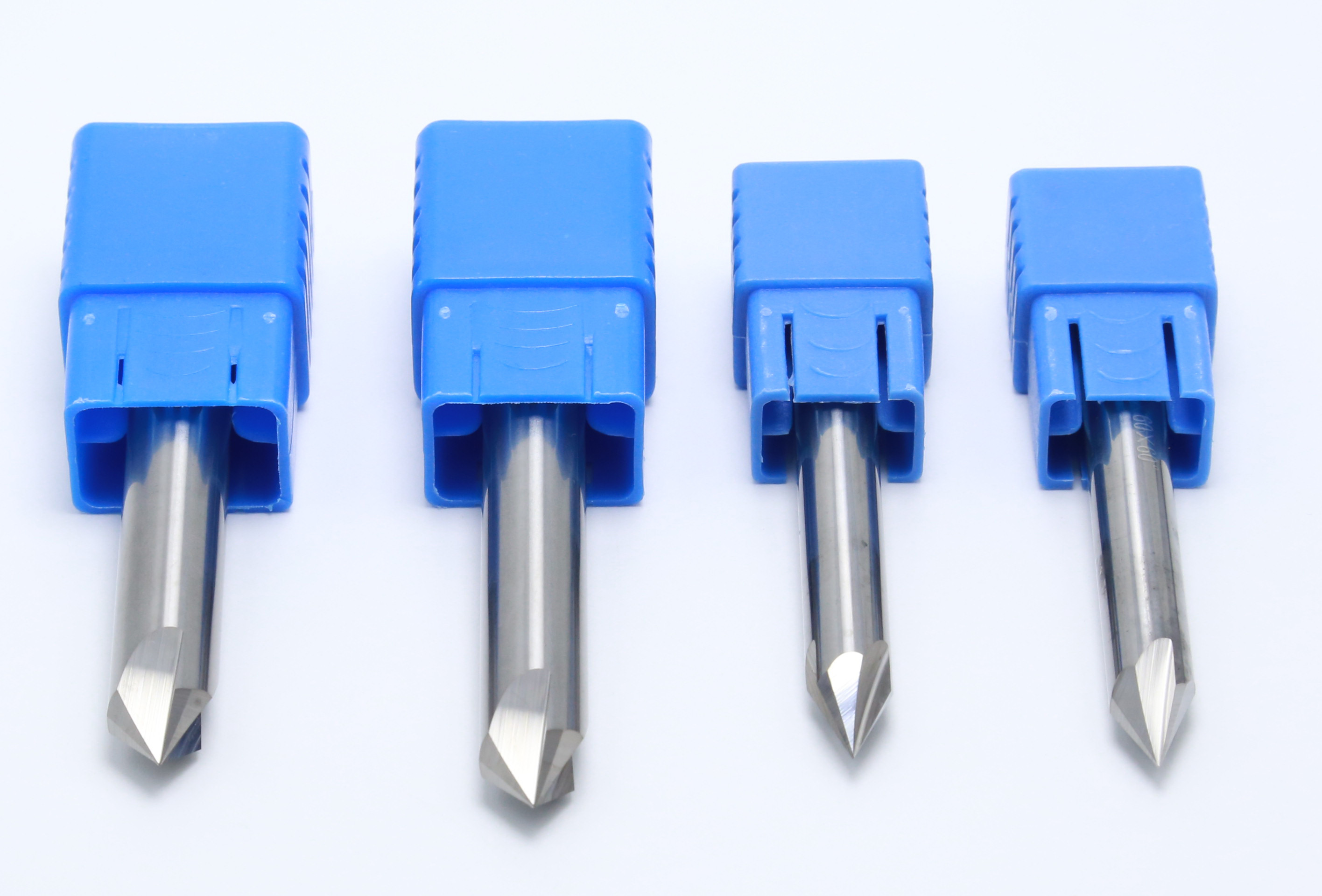 HRC55 10mm / 12mm 90º Chamfer End Mill With SiN Coating 0.6 UM Grain Size