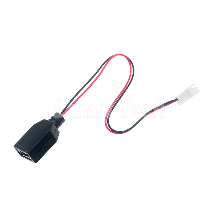 USB Type A Female to JST XH 2.54 Pitch 2 Pin Female Socket Cable
