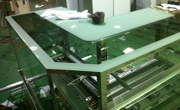 Commercial Cake Display Showcase , 2 Shelf Type Refrigerated Bakery Display Case