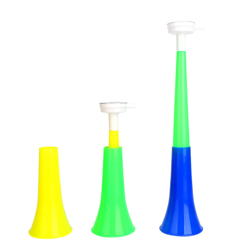 Football Game Promotional Cheering Horn 37*7cm PP Logo Customized Sports Supplies