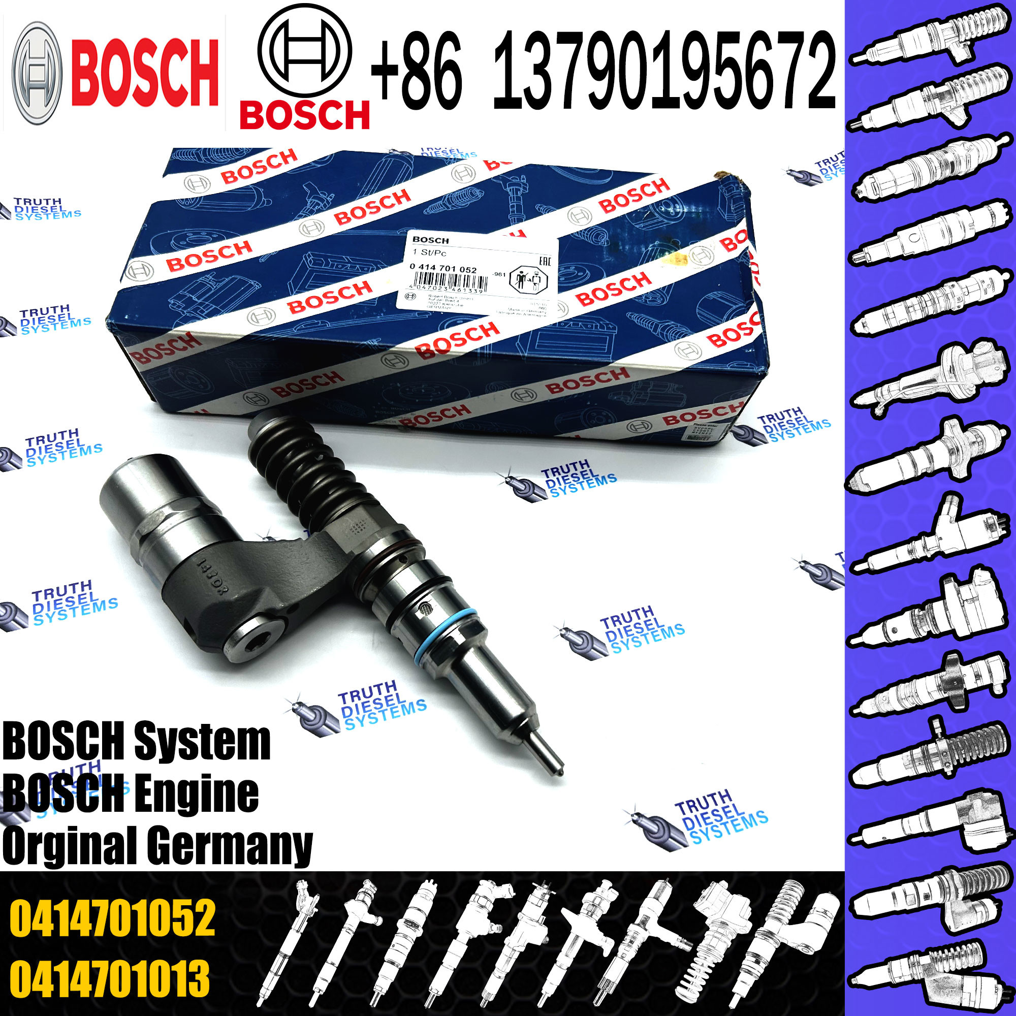 Diesel Fuel Injection Pump Unit Injector System Nozzle 0414701052