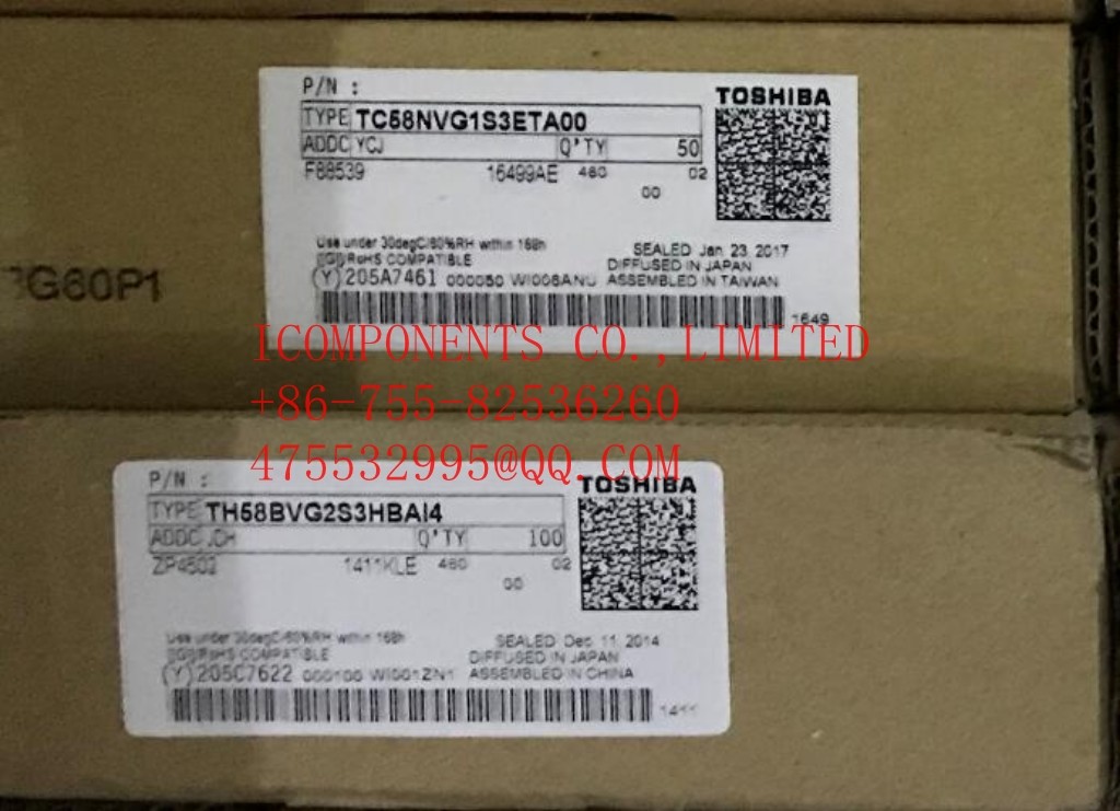 TC58NVG2S0HBAI4 KIOXIA SLC NAND Flash 3.3V 4Gb 24nm SLC NAND (EEPROM)