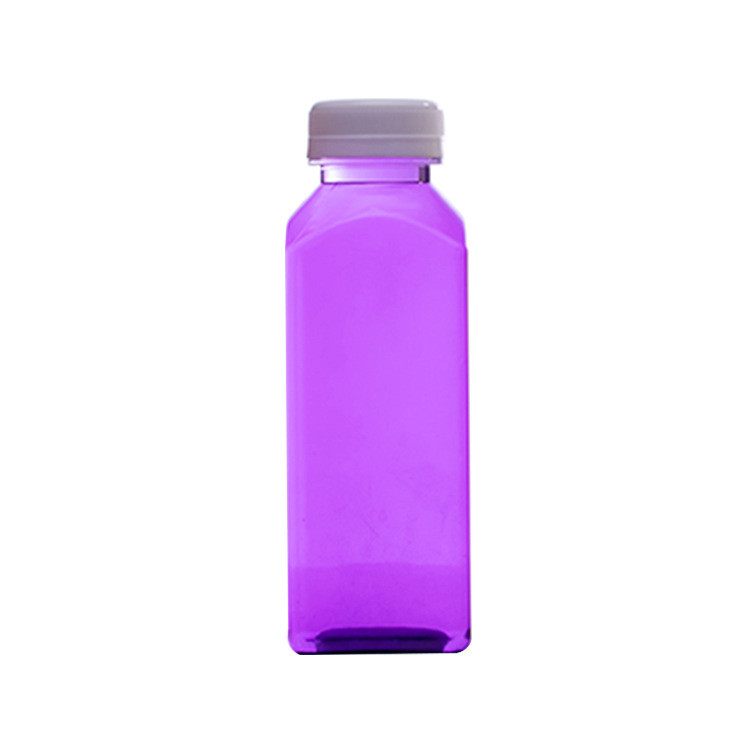 PET 1 Liter 8 Oz Square Plastic Bottles BPA Free ODM Beverage Juice