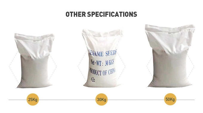 High Iron Calcium Organic Agricultural Products White Sesame Seeds 5% Moisture