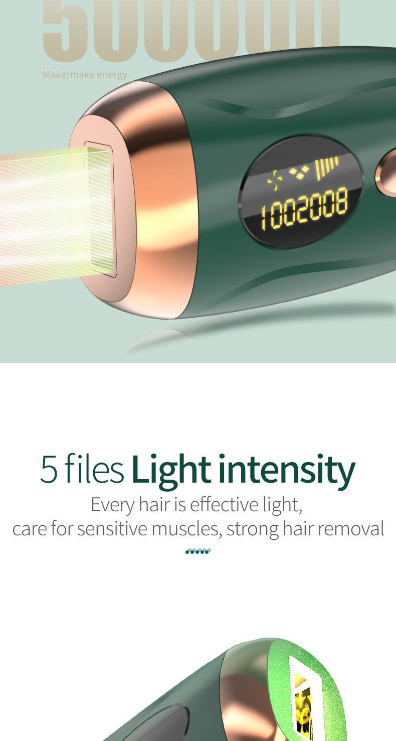 24W Green Handheld Laser Hair Removal Device , IPL Hair Remover Portable
