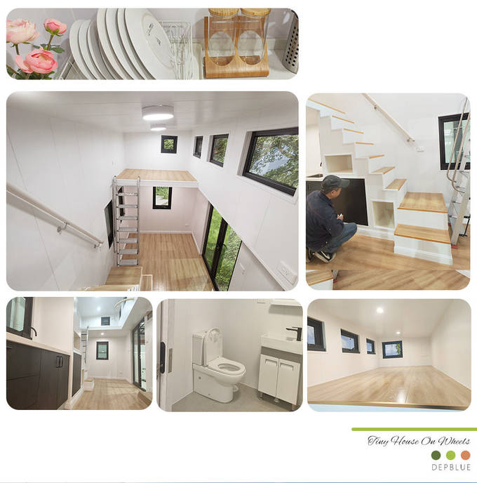 Affordable Light Steel Tiny Homes On Wheels Prefab Cabins For Sale AU/NZ