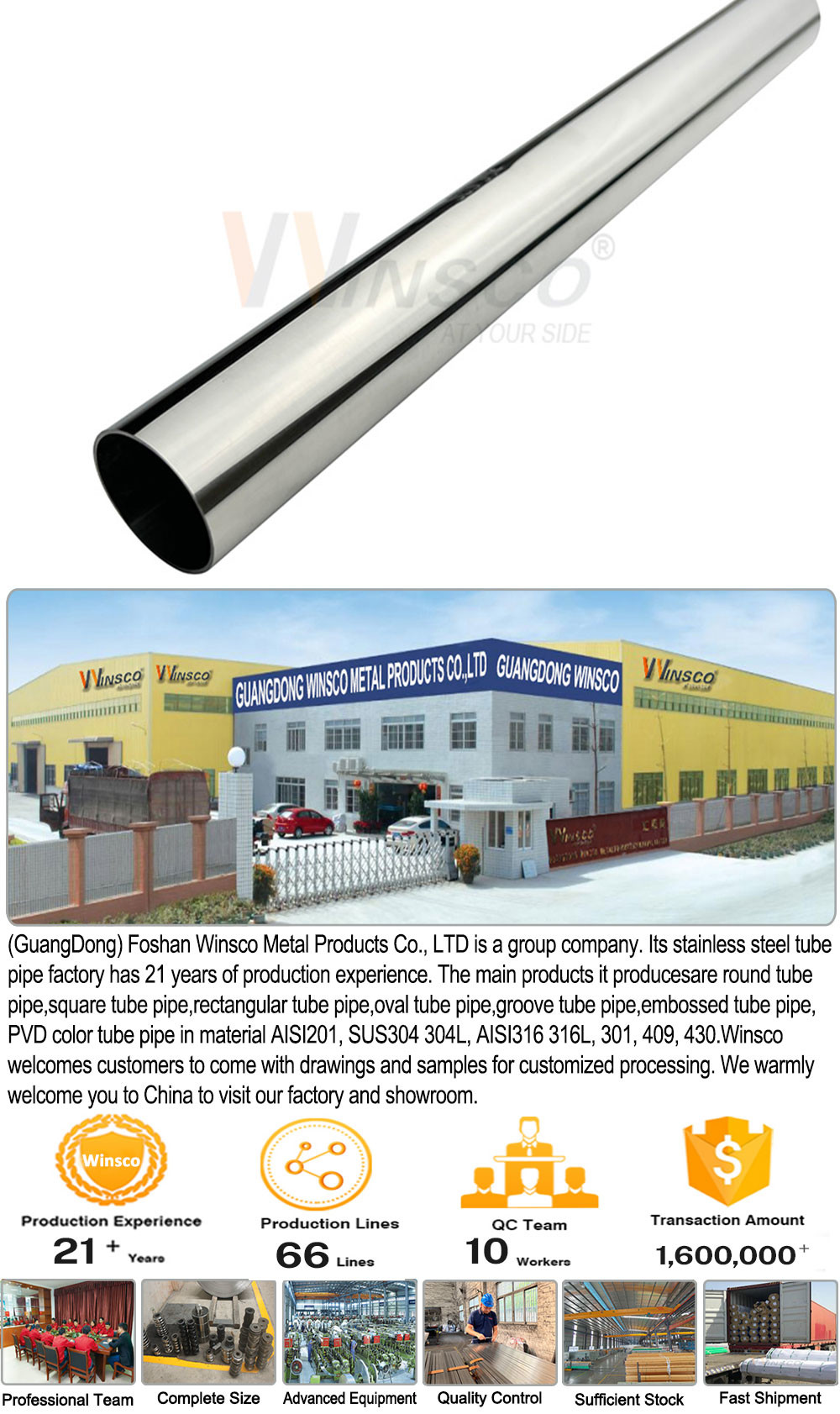 1 1/4'' 0.4mm-3.0mm Inox Round Pipe Mirror Satin Surface 31.8mm Stainless Steel Metal Tube 201 304 316 Grade