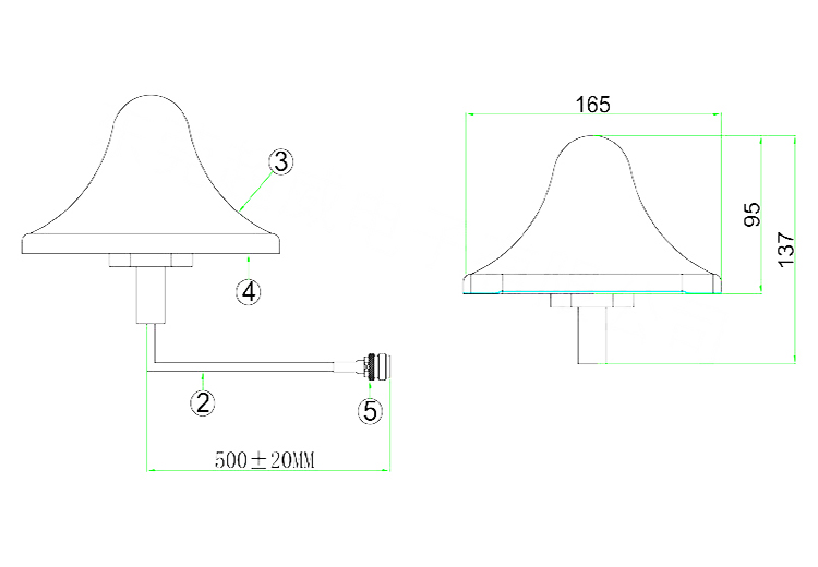 4G LTE Wireless Omnidirectional Wifi Antenna Range 8dBi 2500MHz