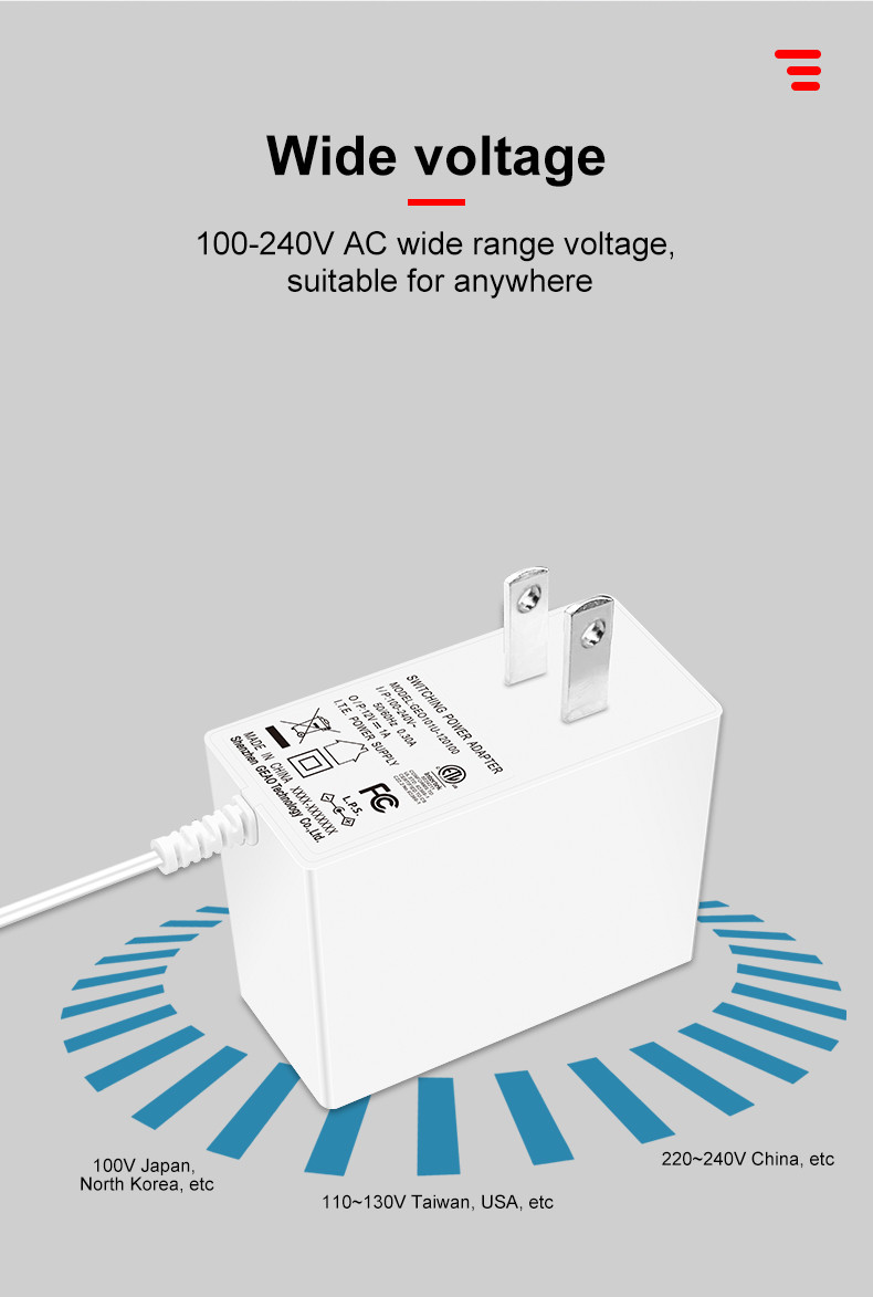 18W 5V 3A Wall Mount Power Adapters Powering For Milwaukee Battery