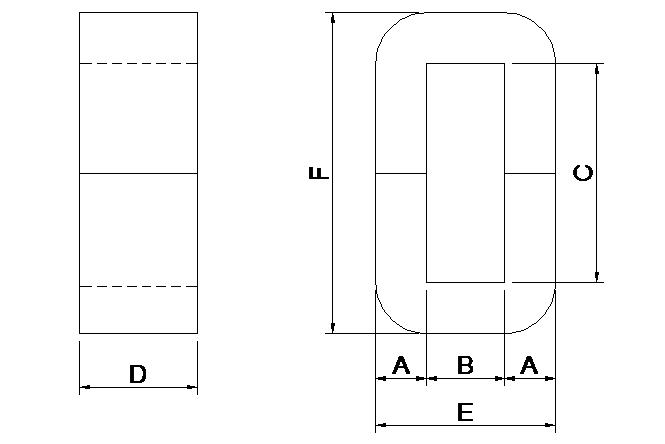 Amorphous C Core for high frequency inductor