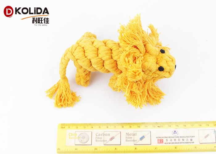 Interactive Pet Toys Cotton Lion 6 x 17cm Yellow For Puppy Pet TR4 Type