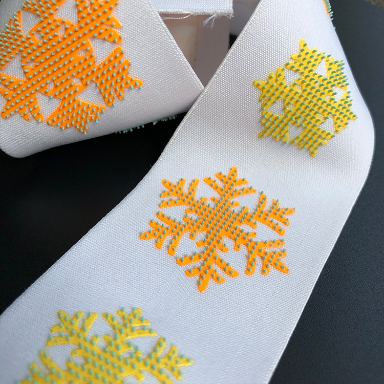 Silicone Toothbrush Polka Dot Coating Webbing Non Slip Elastic Webbing