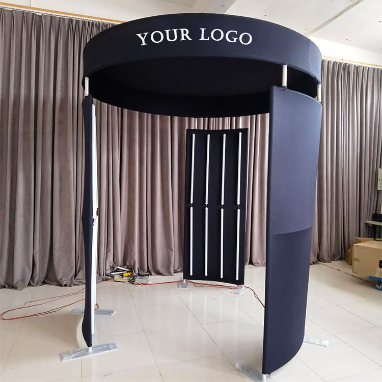 Economic Led Backdrop Screen Party Movable 360 Photo Booth Enclosure