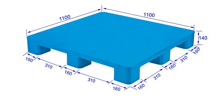 Forklift Pallet Blue Plastic Platform Plate Forklift Truck Plate Moisture-Proof Plastic Mesh Bulkhead Tray.