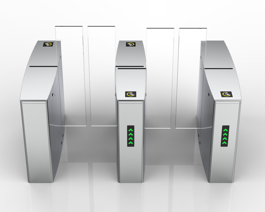 Buy cheap Secure Electronic Turnstile Gates , Automatic Sliding Card Reader Turnstile product