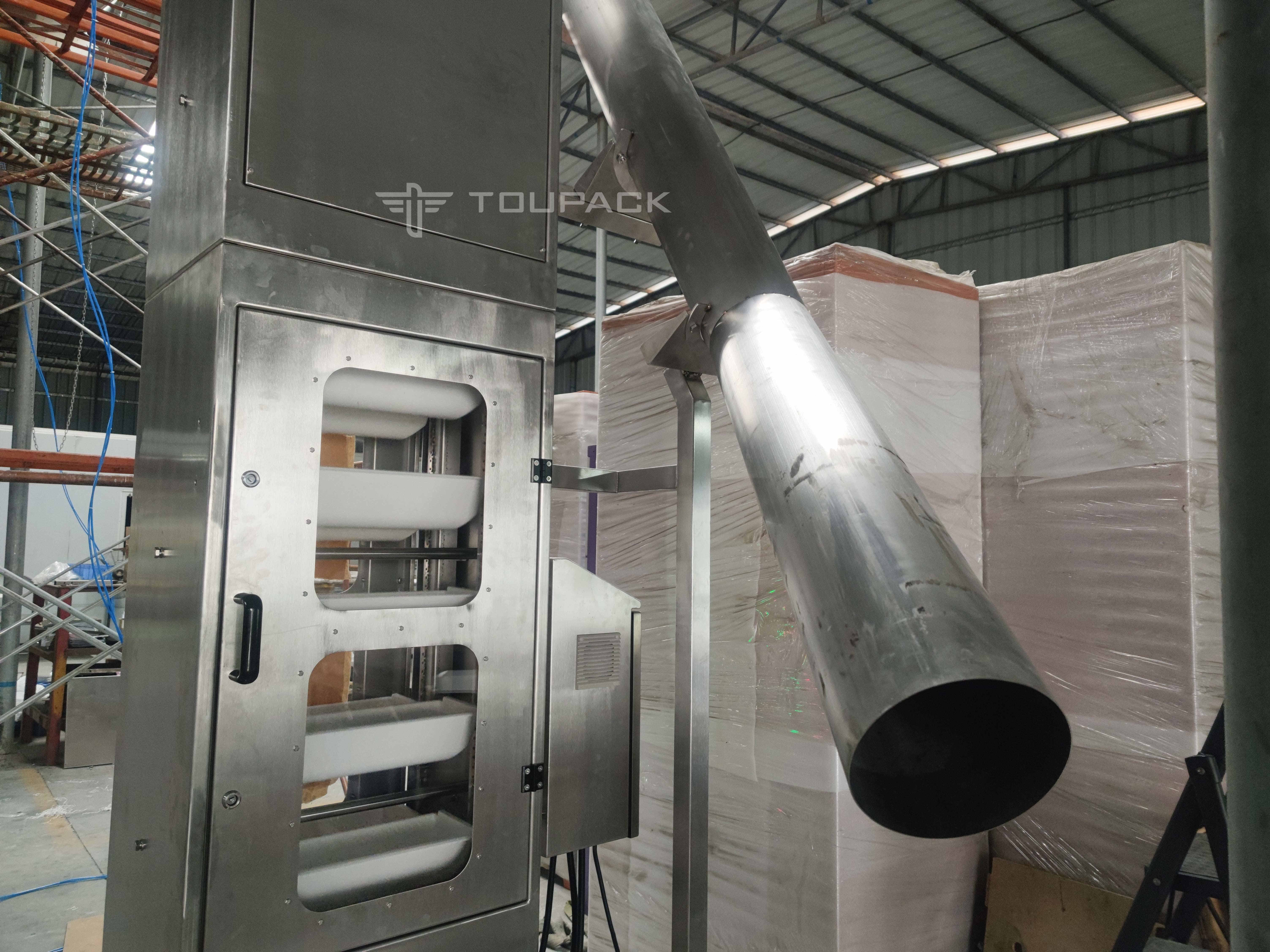Candy Snack Peanut Grain Tea Chain Bucket Elevator T / C / Z Type Double Outlet For Food Machine