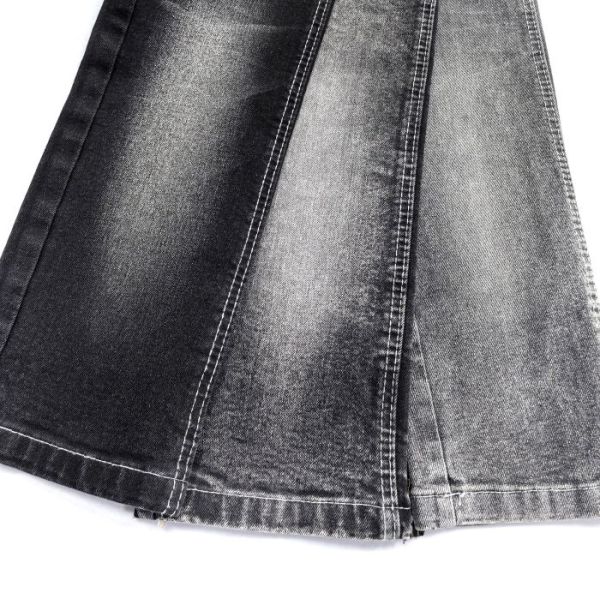 Denim Jeans Material Super Soft Stretch Dual-core Right Twill Black Denim Fabric 10 oz JSD3078A Jeans Clothing Fabric