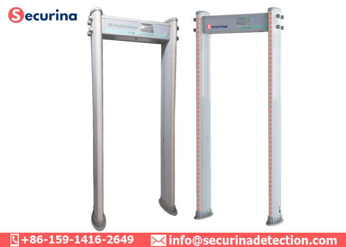 Multi Detecting Zones Pass Through Metal Detector 100 Frequency With 2 LED Light Bars