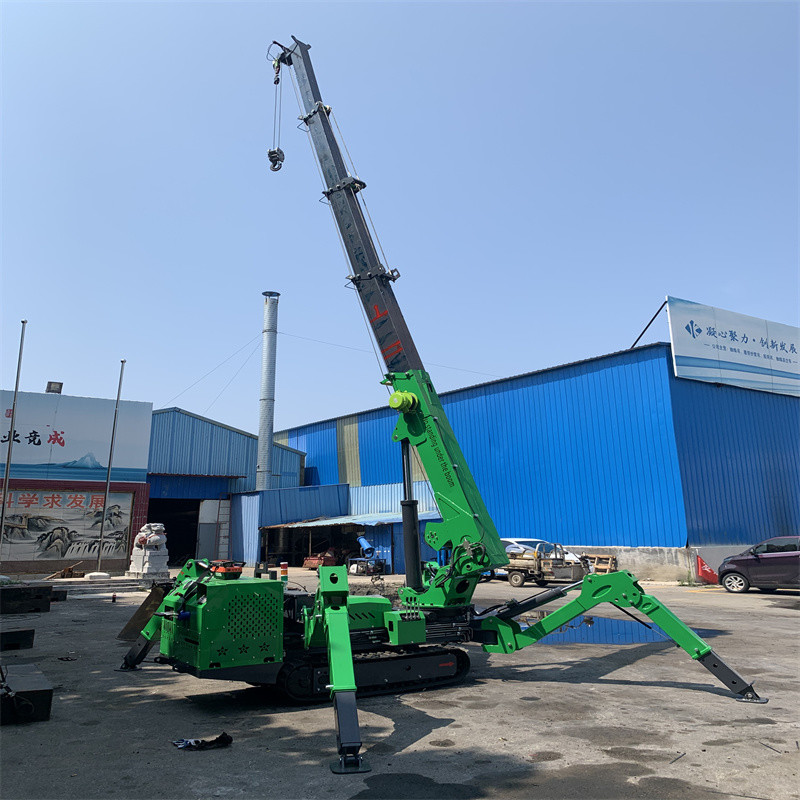 Electric and Diesel Mini Spider Crane with Telescopic Boom