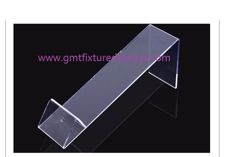 Shoe Display Slatwall Heel Rest Rack Stand Clear Acrylic Shoe Holder Support Strip