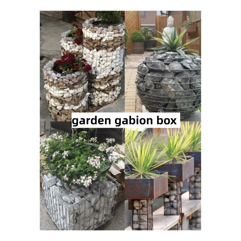 Garden Fence Galfan Coated Welded Gabion Baskets in Square Hole Shape for Landscaping