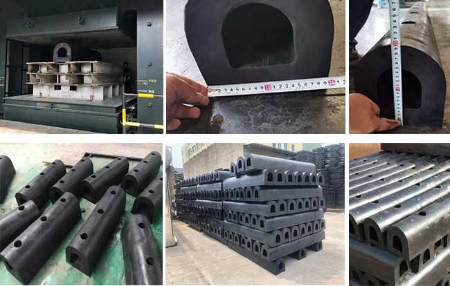 Safety D Type Boat Mooring Fenders 16 MPa Easy Installation