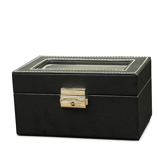 Small Luxury Portable Jewelry Case , Girls Personalised Leather Organizer Box