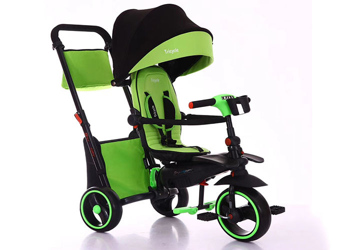 3 Wheel Bicycle Trike Childrens Ride On Toys Easy Portable And Storage Baby Tricycle Kids