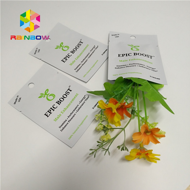 Glossy / Matte Effect Plastic Pouches Packaging Three Side Seal For Herbal Incense