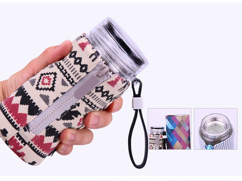 Gift Custom Protector Sleeve Canvas Bottle Bag