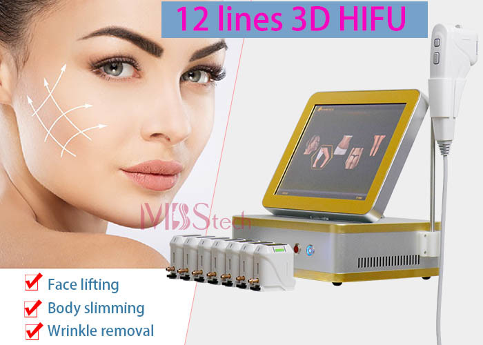 3.0mm 4.5mm Skin Tightening Weight Loss HIFU RF Machine