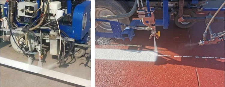 98:2 BPO Road Line Marking Machine Linemarking Equipment Waterproof