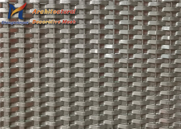 1.6mm Opaque Facade Crimped Woven Wire Mesh 10mm 304 Stainless Steel