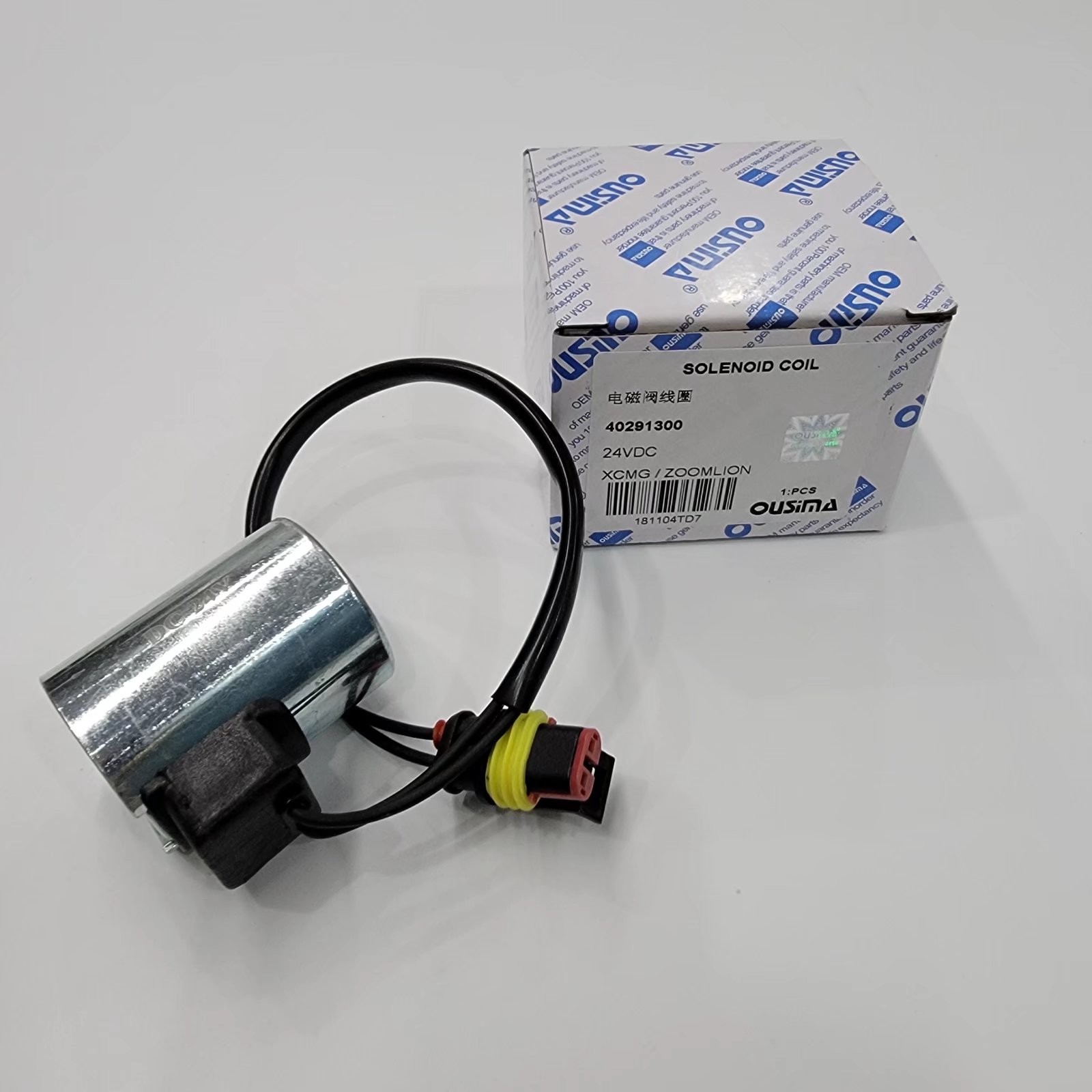 24VDC Solenoid Valve Coil 40291300 For Excavator XCMG ZOOMLION