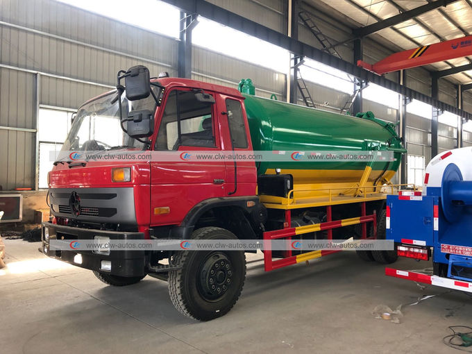 Dongfeng 10cbm Sewer Suction Pump Fecal Sewage Tanker Vacuum Truck