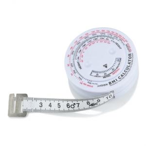 China 150cm Retractable BMI Body Mass Tape Measure For Body Fitness Weight Loss Measurement on sale