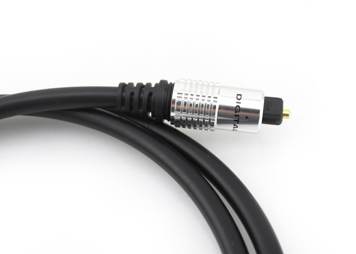 Factory price Brand New Toslink Fiber Optical Cable Gold Port Plated White Alumium Shell For Home Theatra 1.2M