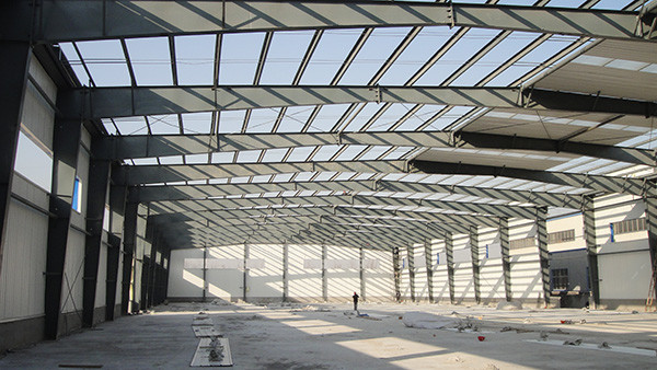 Welded H Section Steel Prefabricated Building For Custom Warehouse Workshop