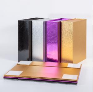 Buy cheap Foldable Magnetic Closure Gift Packaging Boxes Luxury Black Gold Color product